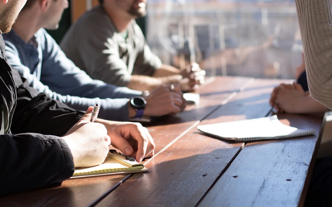 Boardroom table representing cyber risk appetite discussions